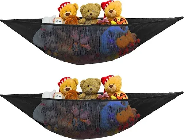 Simple Houseware Stuffed Animals Jumbo Toy Storage Hammock Nets