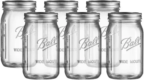 Ball Wide Mouth Glass Mason Jars