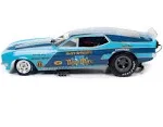 Auto World Blue Max 1973 Ford Mustang Funny Car (Legends of The Quarter Mile) 1:18 Scale Diecast Model