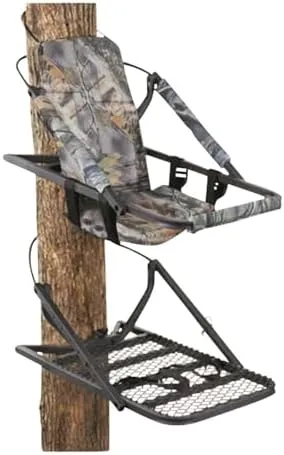 New Sturdy Guide Gear Extreme Deluxe Climber Hunting Tree Stand w/ Body Harness