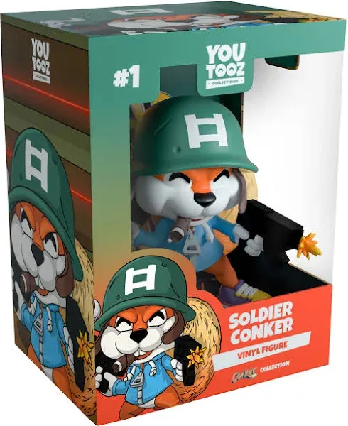 Conker's Bad Fur Day Soldier Conker Vinyl Figure