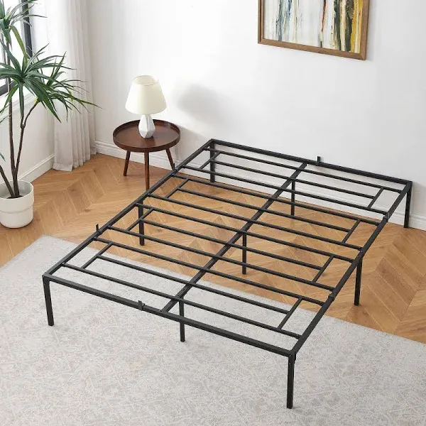 GAOMON 14 Inch Bed Frame with Storage,Metal Platform Bed Frame No Box Spring Needed