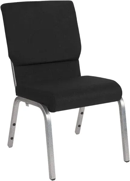 Flash Furniture Hercules Series 18.5''W Stacking Church Chair in Navy Fabric XU-CH-60096