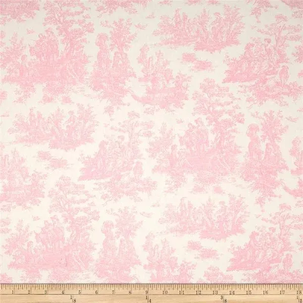 Premier Prints Jamestown Baby Pink Fabric - Drapery Décor Fabric