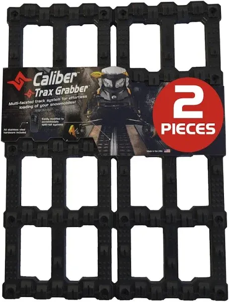 Caliber Trax Grabber 23060, Ramp Traction Set, 2-pc 2-Pack, Black 