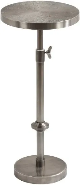 Kate and Laurel Engles Traditional Adjustable-Height Pedestal Drink Table