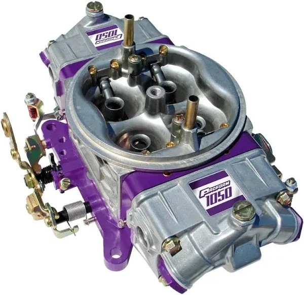 Proform 67199 Race Series 650 CFM Polished Aluminum Dual Inlet 4-Barrel Square Bore Mechanical Secondary Carburetor