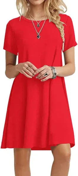 Ppyoung Women's Casual T-Shirt Dress