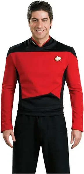 Men&#039;s Deluxe Star Trek TNG Red Shirt