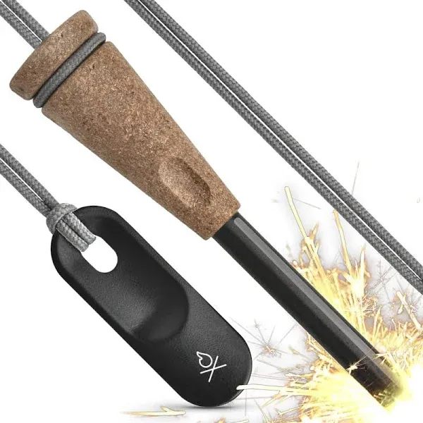 Zünden Fire Starter - The Pro - Traditional Ferro Rod with Handcrafted Wood H...