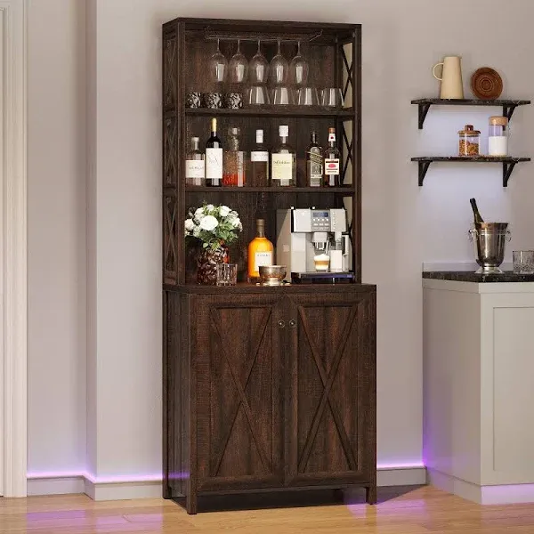 DWVO 67" Tall Wine Bar Cabinet