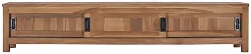 vidaXL TV Stand 59.1"x11.8"x11.8" Solid Wood Teak