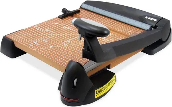 Elmer&#039;s 12-Sheet Laser Guillotine Trimmer, Wood Base, 12&#034; x 12&#034;