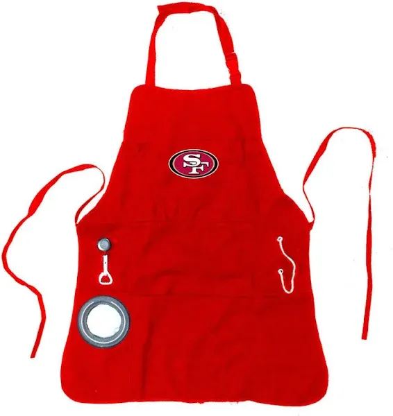 Team Sports America NFL San Francisco 49ers Ultimate Grilling Apron Durable Cott