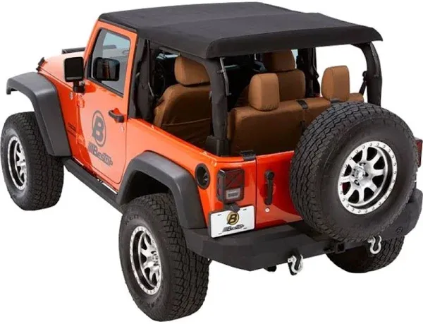 Bestop 54922-35 - Trektop NX Glide Convertible Soft Top - (Black Diamond)