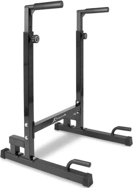 ProsourceFit Power Dip Station Adjustable Height Upper Body Equipment for Home Gym