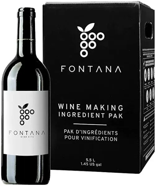 Fontana Italian Sangiovese Wine Kit Wine Making Ingredient Kit 6 Gallon Wine Kit