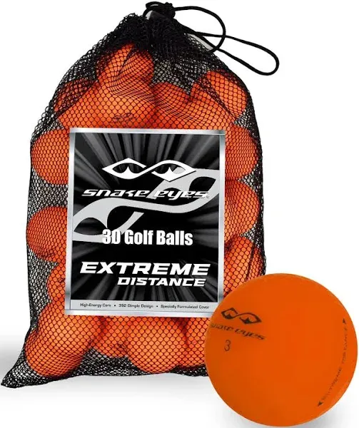 Snake Eyes Extreme Distance Golf Balls [30-Ball]