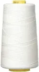 Mako Cotton 3-ply Longarm Thread 40wt 3280yds Natural White