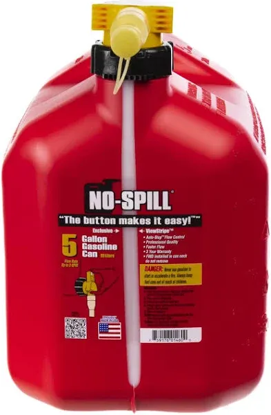 No Spill Gas Can 5 Gal