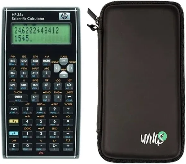 Standard Accessory Set for TI-84 Plus CE Graphing Calculator: WYNGS Protective Case in Black + Screen Protector