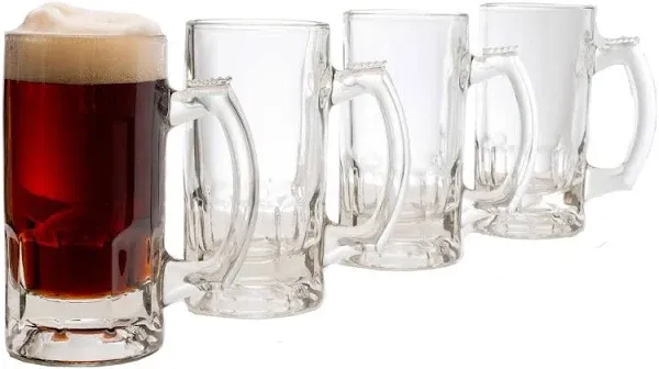  Craft Brews Glass Beer Mug, 12.7-ounce, Set of 4 