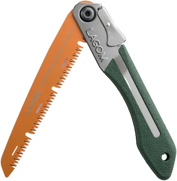 LAGOM Folding Saw for Cutting Branches 11.4" a Camping Saw Made with SK5 Steel