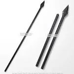 63" Foam Spartan Spear Greek 300 Detachable Foam Spear Larp Weapon Movie Prop