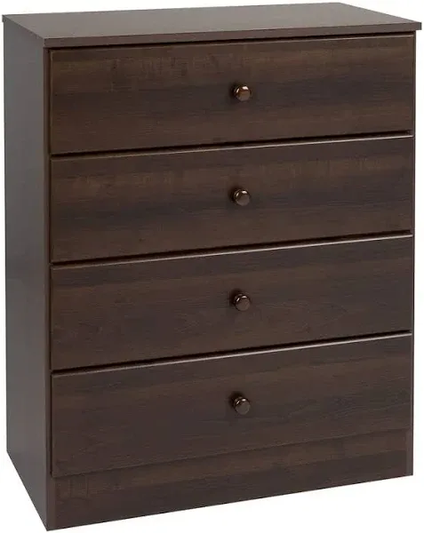 Prepac Astrid 4-Drawer Dresser - Drifted Gray