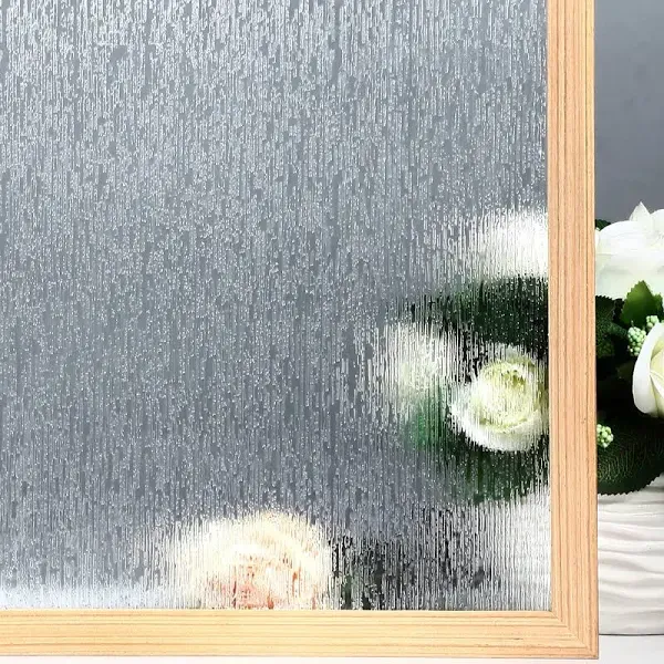 VELIMAX Rain Glass Window Film Privacy Static Window Clings Decorative Glass Sticker for Home Office Removable UV Protection Heat Control 29.5 x 78.7