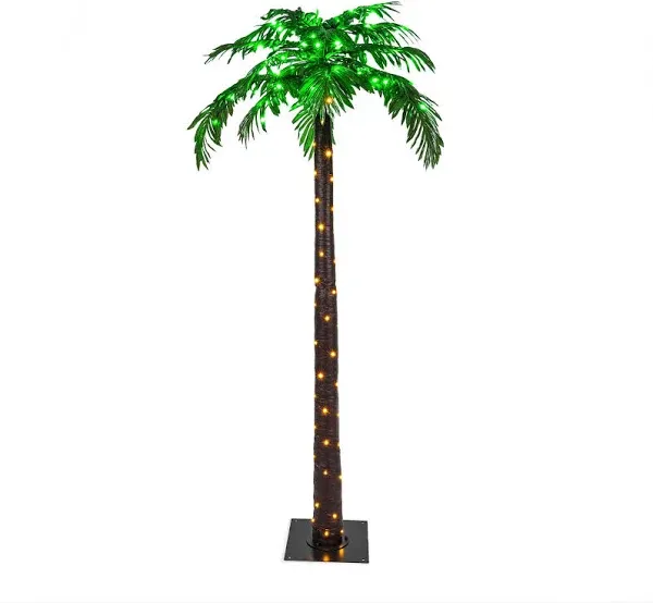 7' LED Lighted Palm Tree