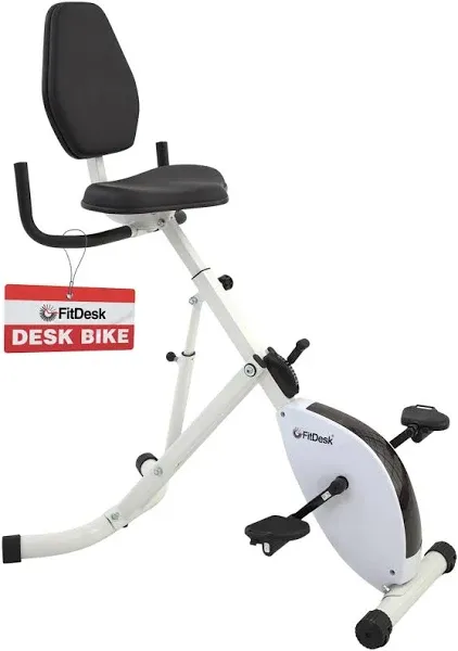 Standing Desk Bike - Height Adjustable with 8 Level Resistance and Easy to Read