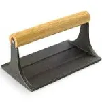 Norpro Cast Iron Bacon Press with Wood Handle