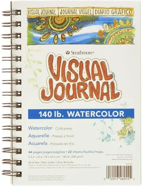 Strathmore Watercolor Visual Journal - 140 lb, 8" x 5-1/2"