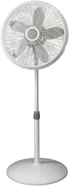 Lasko 18 in. Adjustable Elegance and Performance Pedestal Fan, Black 18"/Black