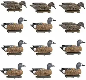 Final Approach HD Bluewing Teal Floater Duck Decoys - 12 Pack