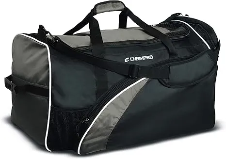 CHAMPRO Varsity Football Equipment Bag With Shoulder Carry Strap, Laundry and Helmet Bags