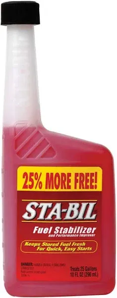 STA-BIL Storage Fuel Stabilizer | Keeps Fuel Fresh for 24 Months, Prevents Corrosion, Gasoline Treatment Fuel Additive that Protects Fuel System, Gas Stabilizer for Fuel Storage, 10 oz. (12 Pack)