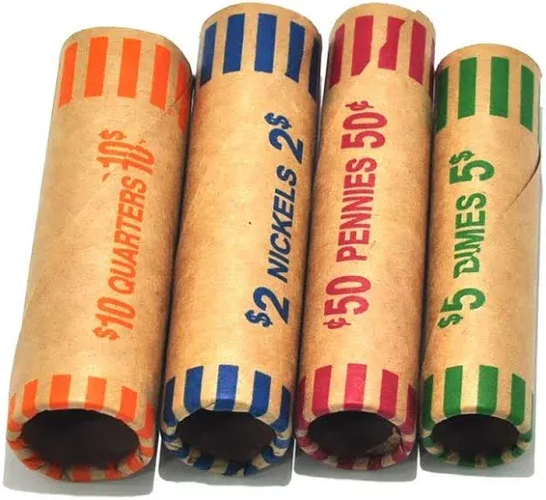 L Liked 512 Assorted Preformed Coin Wrappers Rolls