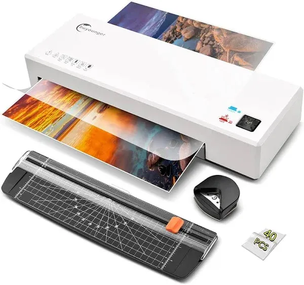 Laminator 4 in 1 Thermal and Cold Laminator Lamination with Paper Cutter Corner