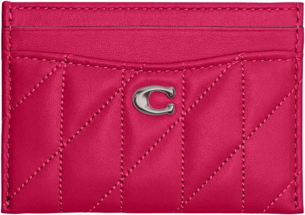 COACH Essential Card Case With Pillow Quilting Women's