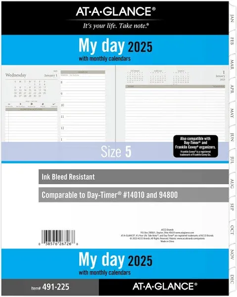 AT-A-GLANCE Daily Planner Refill