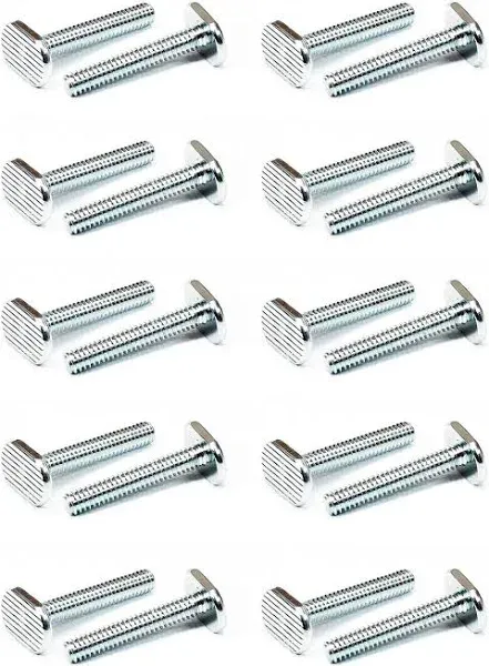 1/4&#034;-20 T Track Bolts 20 Pack for T Track, 1-1/2 Inch Long T Slot Bolts for U...