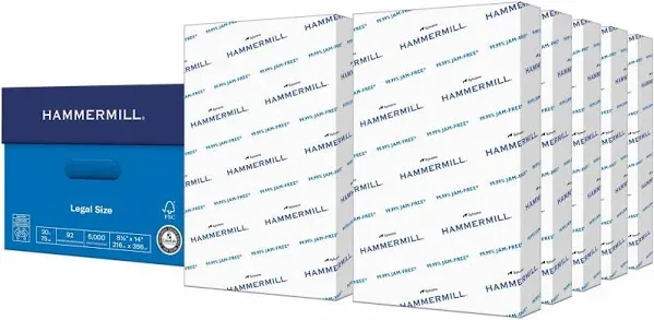 Hammermill Copy Plus 8.5&#034; x 14&#034; Copy Paper 20 lbs 92 Brightness 500/Ream 122564