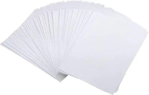 Newbested 100PCS White Watercolor Paper, 100% Rag Cotton Watercolor Paper Cold x