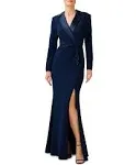 Adrianna Papell Tuxedo Gown - Midnight - Size 4