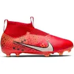 Nike Kids' Mercurial Zoom Superfly 9 Academy MDS FG Soccer Cleats, Red/Orange