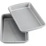 Wilton Recipe Right Non-Stick Biscuit and Brownie Pan, 11 in. x 7 in. (2-Pack)