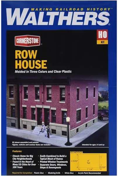 Walthers Cornerstone HO Scale Row House #933-3778