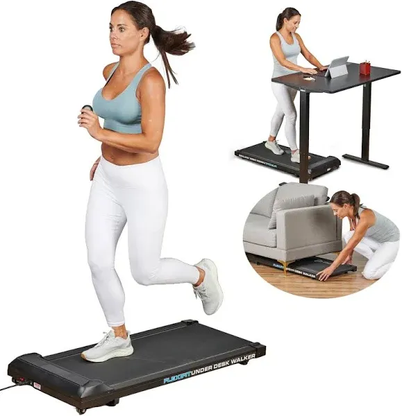 Lifepro Walking Pad Treadmill Under Desk Small Treadmill - Ultra Quiet Bluetooth Smart Portable Compact Mini Treadmills for Home/Office - Max Speed 3.8mph, Weight 200 Lb - with User Manual